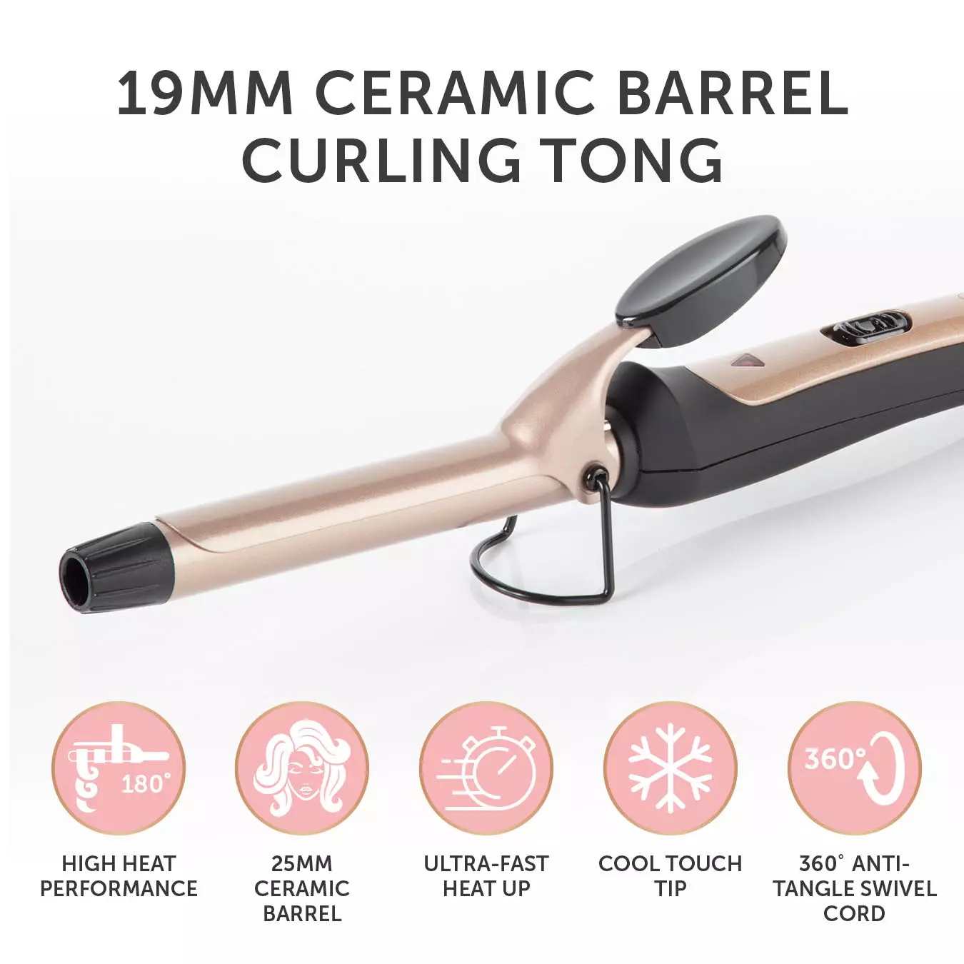 Hair curler outlet 19mm