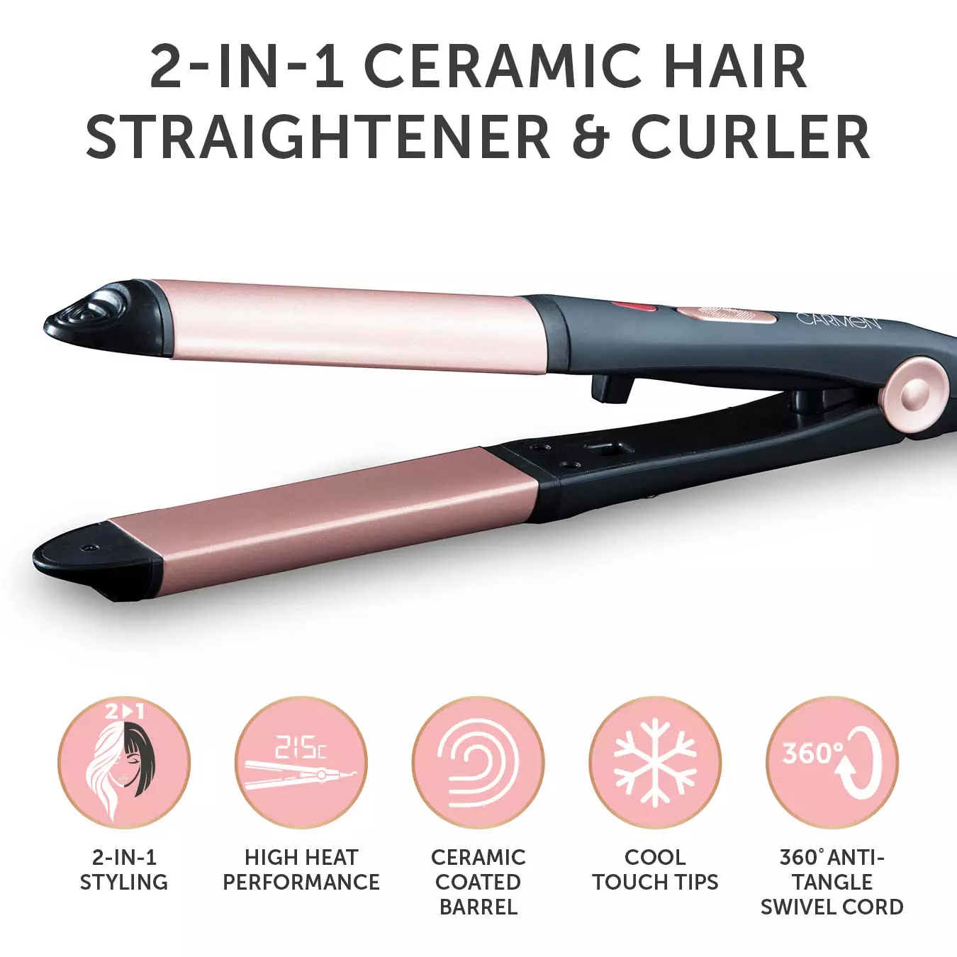 Carmen noir outlet straighteners