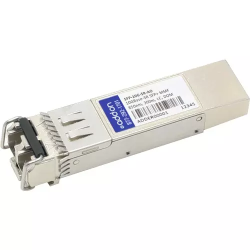 AddOn Cisco SFP-10G-SR Compatible TAA Compliant 10GBase-SR SFP+ Transceiver (MMF, 850nm, 300m, LC, DOM) - 100% compatible and guaranteed to work 850NM 300M 100% COMPATIBLE