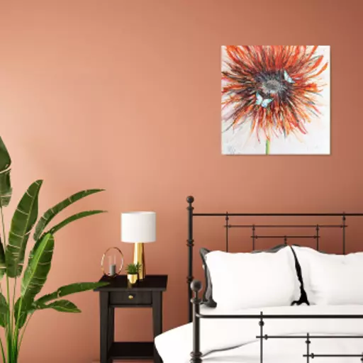 Orange with Butterflies