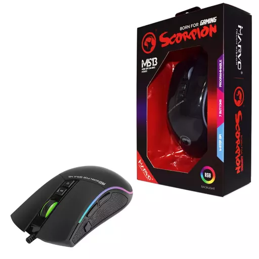 Marvo M513 USB RGB Black Programmable Gaming Mouse