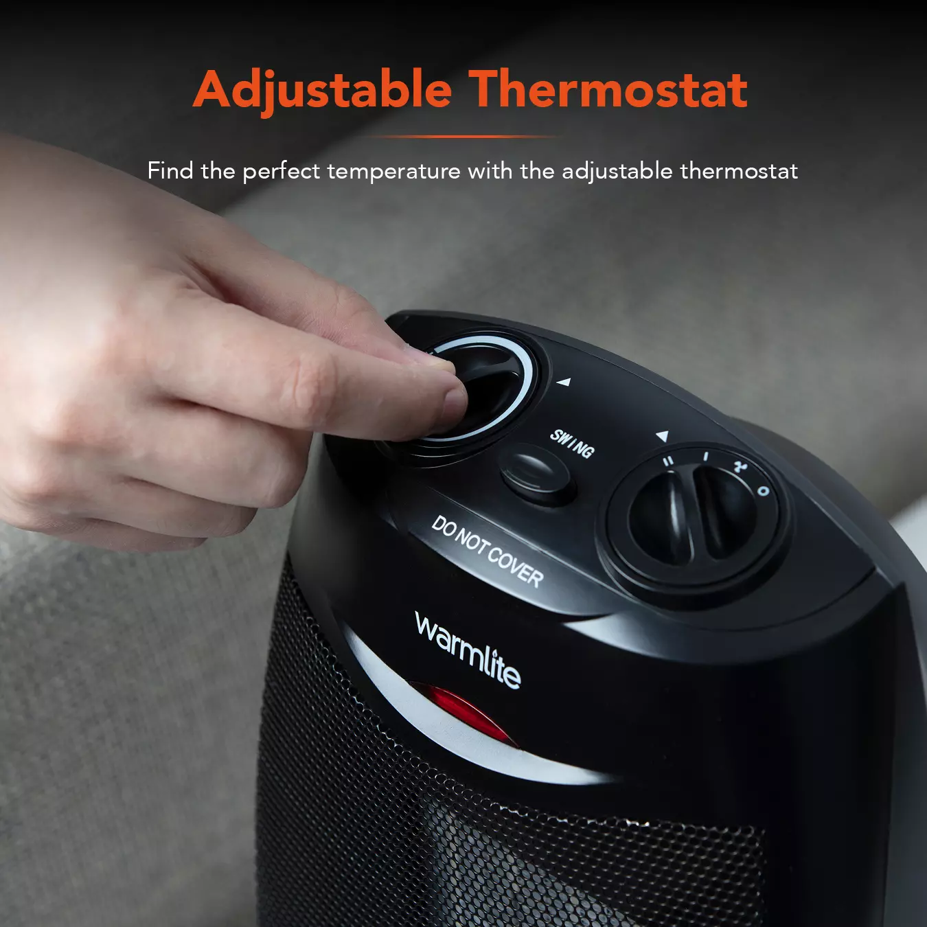 Ceramic Fan Heater with 2 Heat Settings 1500W | Fan Heaters | Warmlite  Products