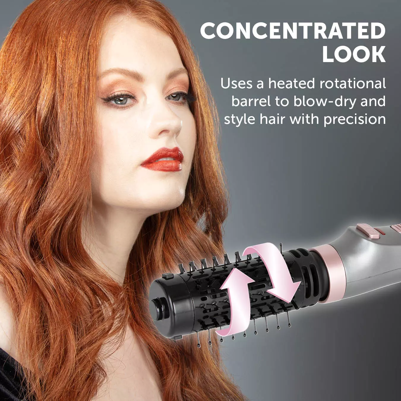 Rotating hot hotsell air styling brush