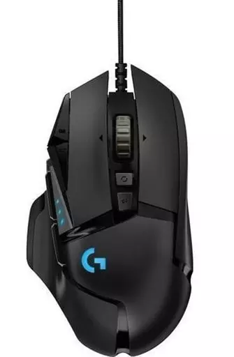 Top down view of the Logitech G502 Hero