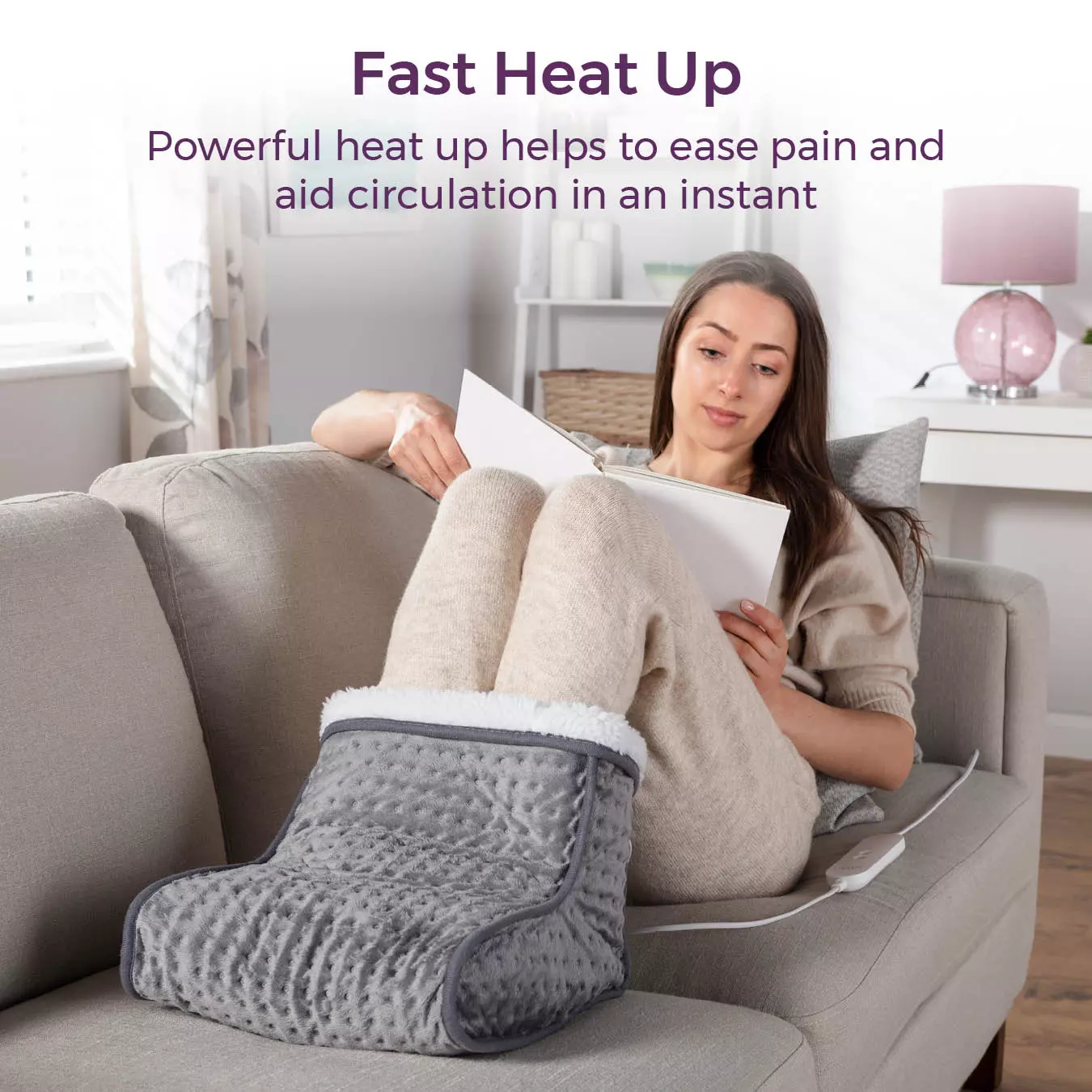 Electric Heated Foot Warmer Comfort Carmen Products