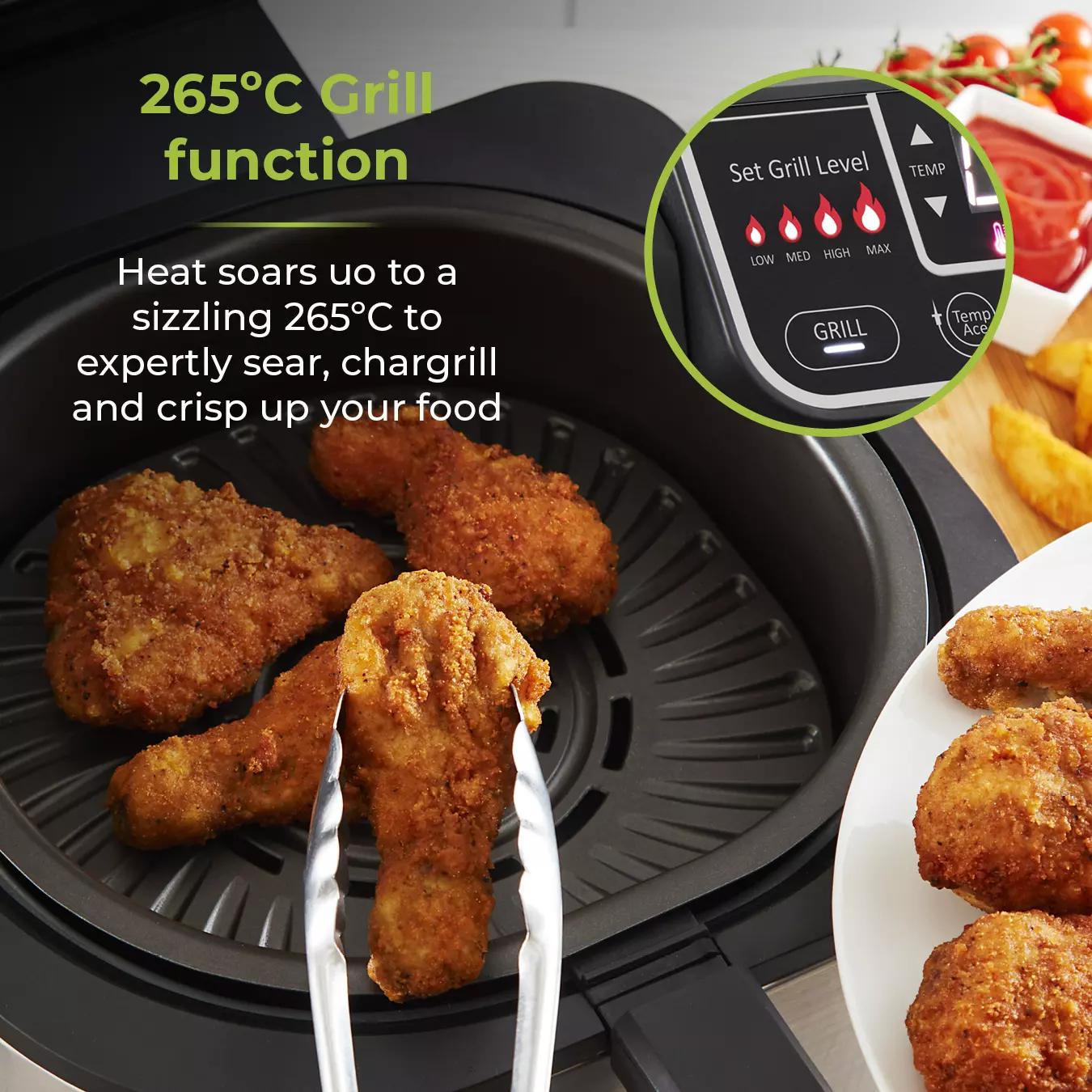 Tower 5 in 1 Smokeless Grill 5.6L Air Fryer