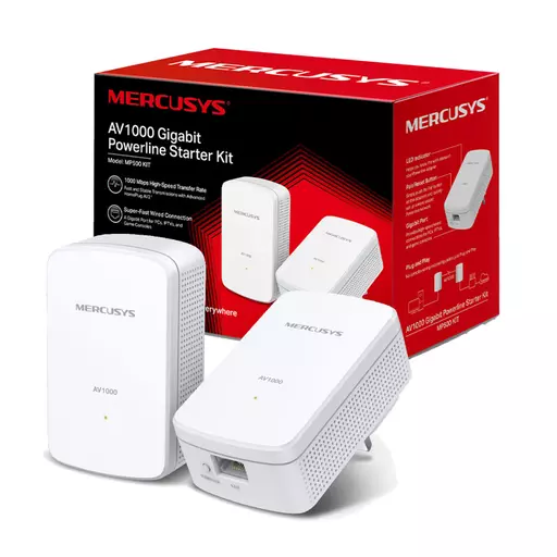 Mercusys AV1000 Gigabit Powerline / Homeplug Kit