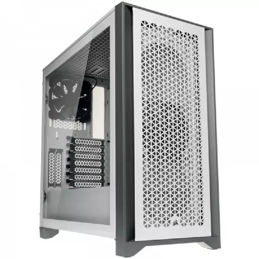 Corsair 4000D Airflow Tempered Glass Mid-Tower ATX Case- White