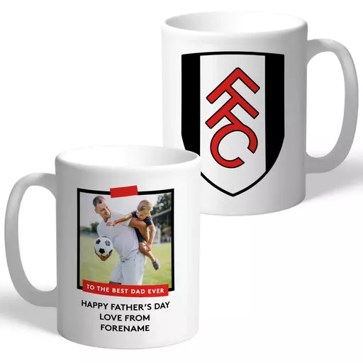 Personalised Fulham FC Best Dad Ever Photo Upload Mug | Officially Licensed