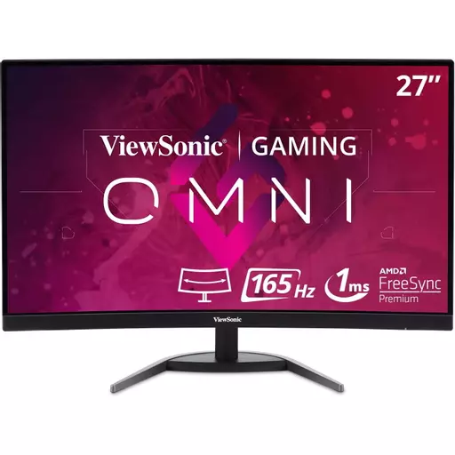 ViewSonic VX2768-PC-MHD 27" Full HD 1080P FreeSync 165Hz Curved Gaming Monitor with Speakers
