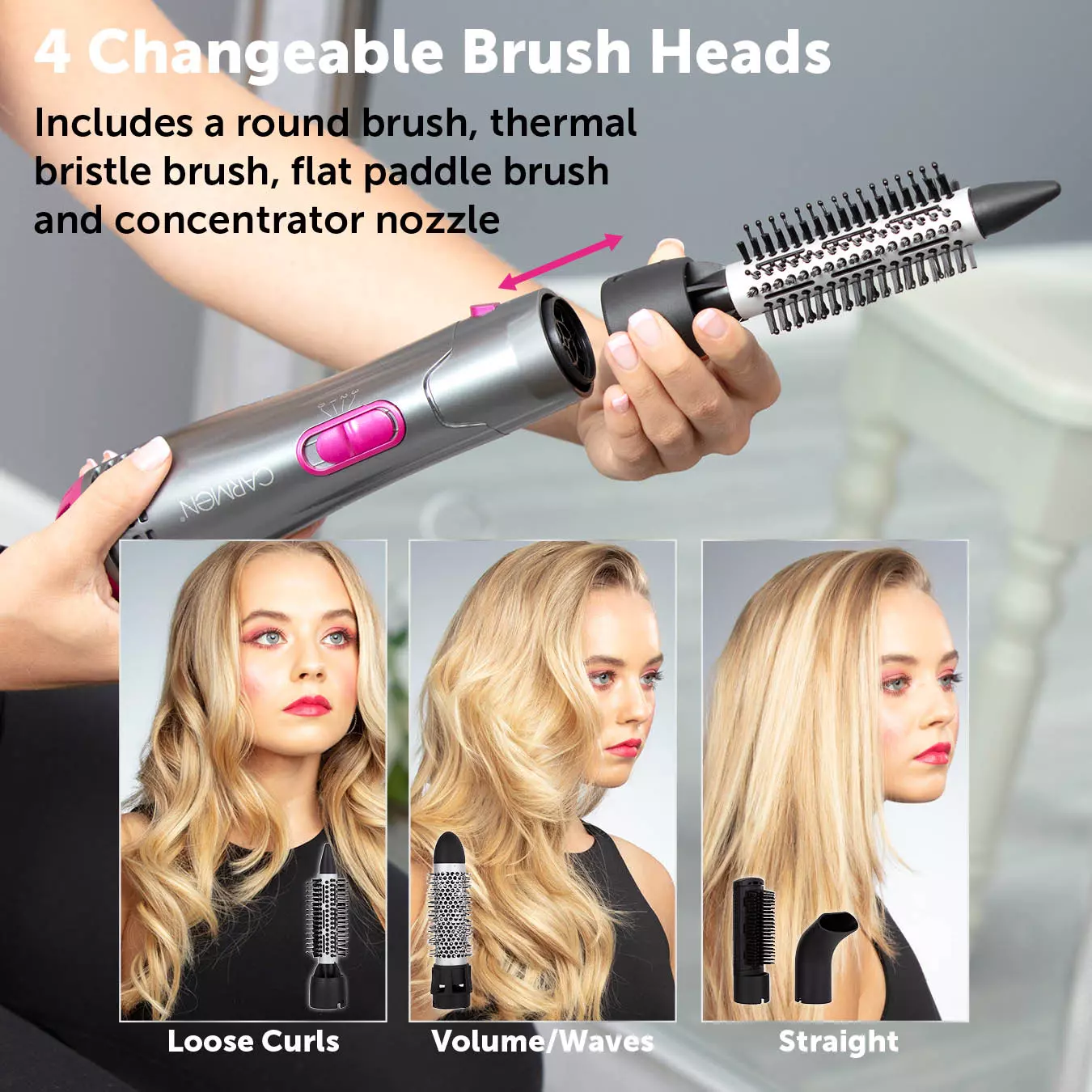 Hot air hotsell paddle brush styler