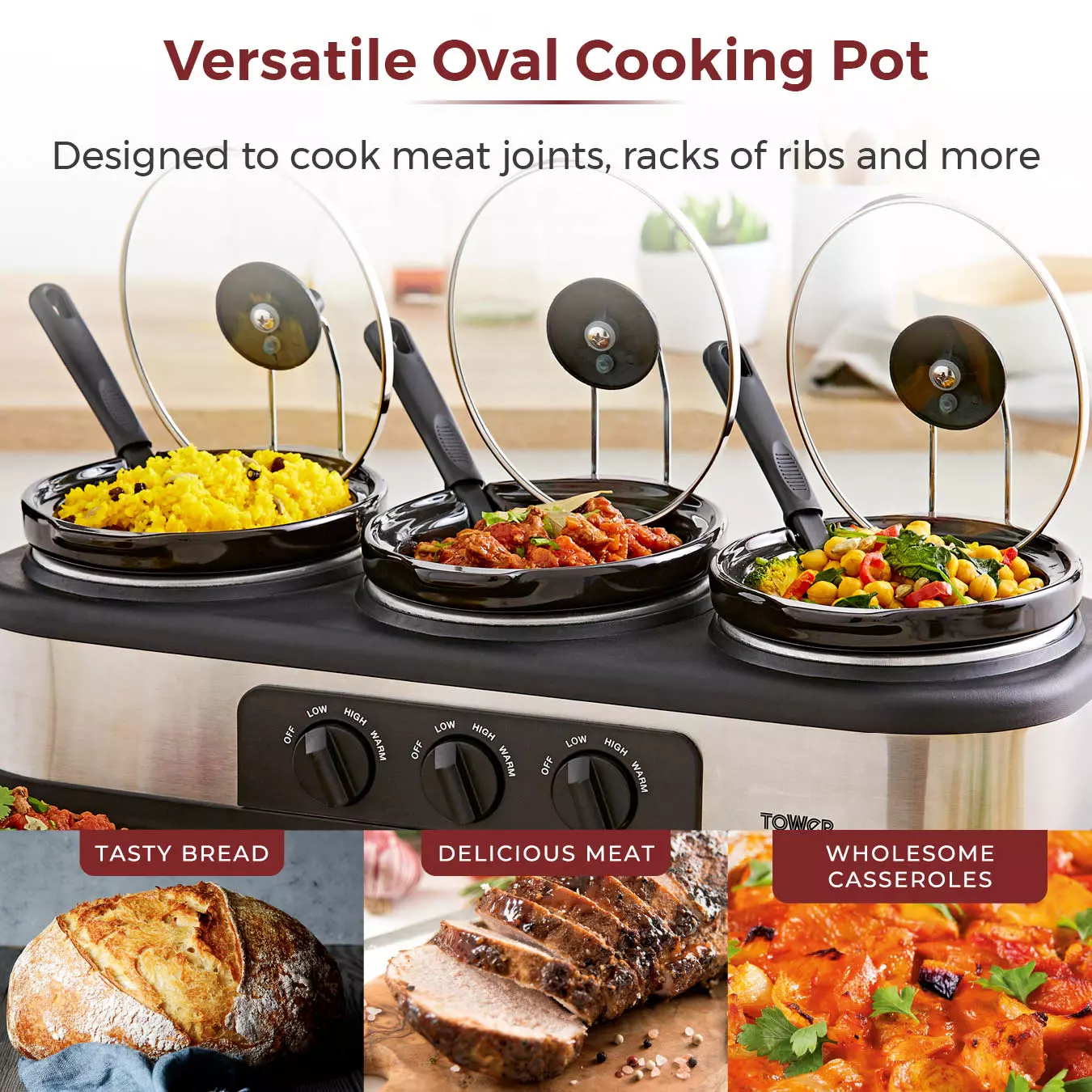 3 pot slow deals cooker